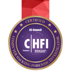 CHFI certification badge